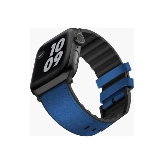 Viva Madrid Ventrux Leather Strap for Apple Watch 42/44/45mm - blue